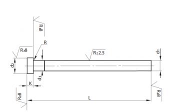 EJECTOR PIN DIN 1530 AH EJECTOR PIN DIN 1530 AH