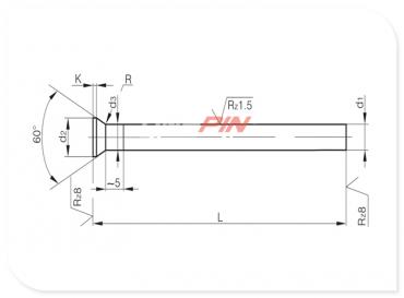 Poinçons de precision rondes DIN 9861 Form DA - WS Poinçons de precision rondes DIN 9861 Form DA - WS
