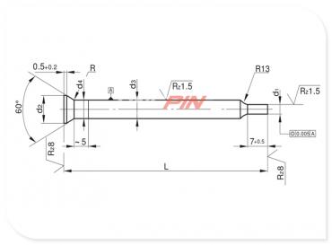 Round precision piercing punches form CA DIN 9861 Form CA Round precision piercing punches form CA DIN 9861 Form CA