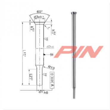 PUNZÓN CABEZA CÓNICA MECHADO DIN 9861C PUNZÓN CABEZA CÓNICA MECHADO DIN 9861C