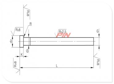 Core pins DIN ISO 6751 A Core pins DIN ISO 6751 A